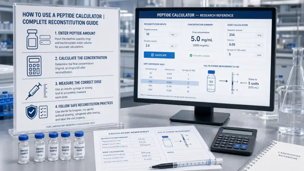How to Use a Peptide Calculator | Complete Reconstitution Guide