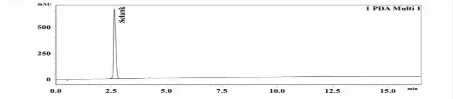Selank 10mg HPLC Chromatogram