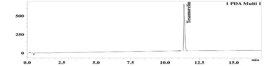 Tesamorelin 20mg HPLC Chromatogram
